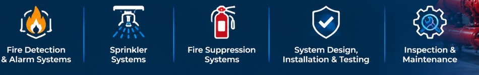 Fire Protection service icons and labels