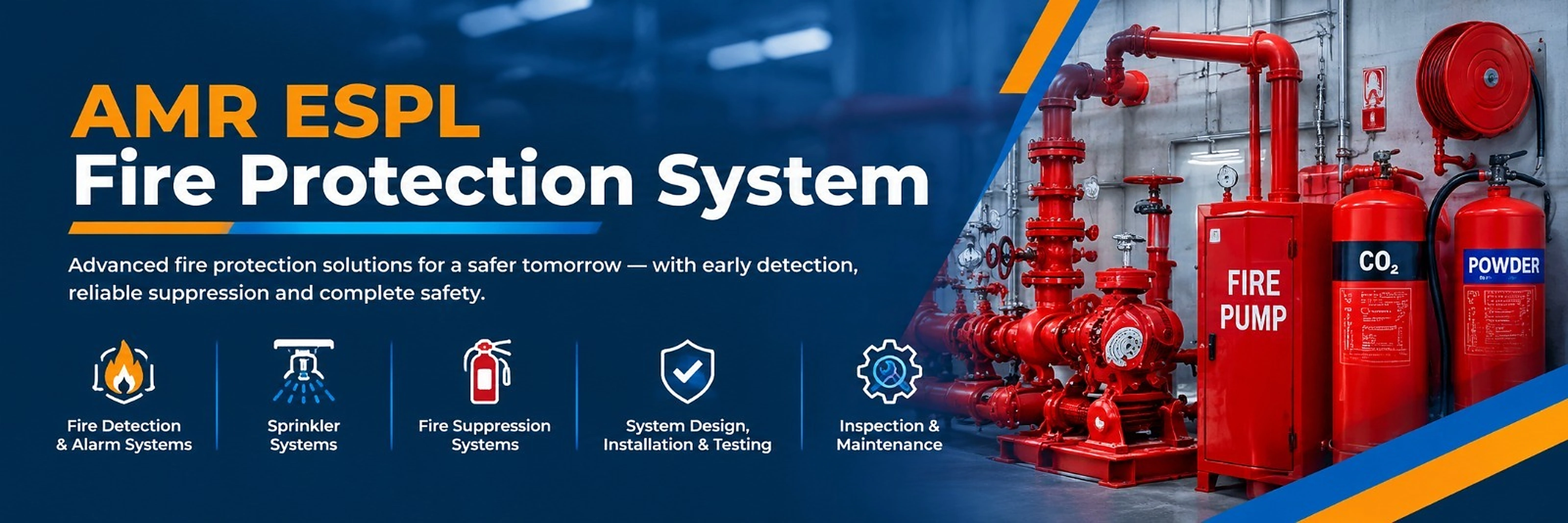 AMR ESPL Fire Protection System — Advanced fire protection solutions for a safer tomorrow.