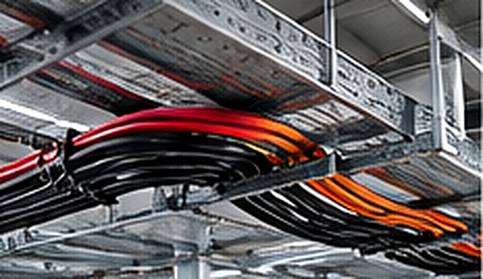 Organized electrical cable tray routing and cabling